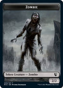 Zombie // Zombie Double-Sided Token (005 MIC/005 MID) [Innistrad: Midnight Hunt Commander Tokens]-1