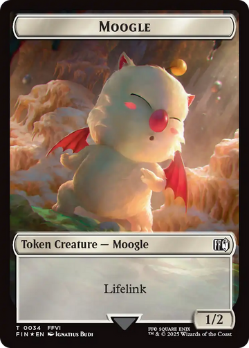 Copy (0025) // Moogle (0034) Double-Sided Token (Surge Foil) [FINAL FANTASY Tokens] - 0