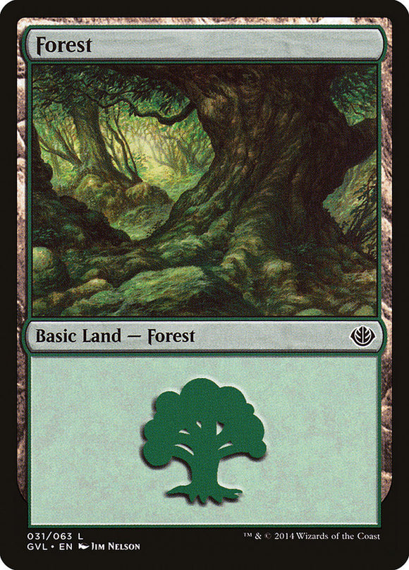 Bosque (31) (Garruk vs. Liliana) [Antología de Duel Decks] 