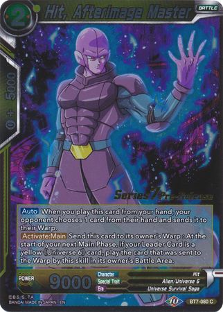 Hit, Afterimage Master (BT7-080_PR) [Promociones de prelanzamiento de Asalto de los Saiyans] 