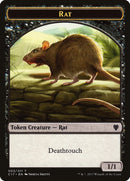 Cat Warrior (008) // Rat (003) Double-Sided Token [Commander 2017 Tokens]-2