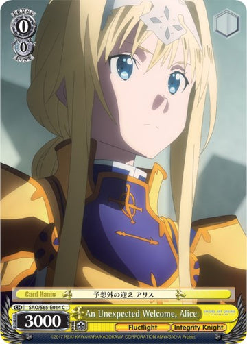 Una bienvenida inesperada, Alice (SAO/S65-E014 C) [Sword Art Online -Alicization-] 