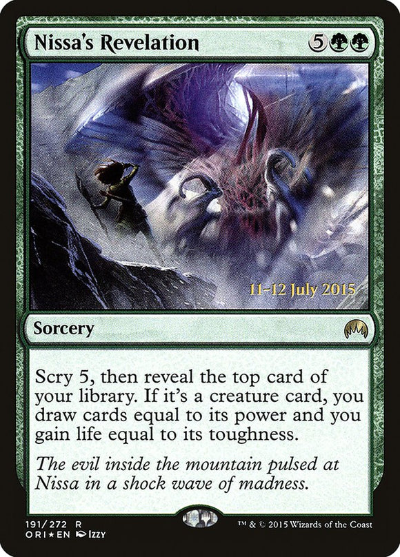 La revelación de Nissa [Promociones de prelanzamiento de Magic Origins] 