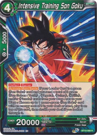 Entrenamiento intensivo Son Goku (BT10-066) [El ascenso del guerrero al unísono] 