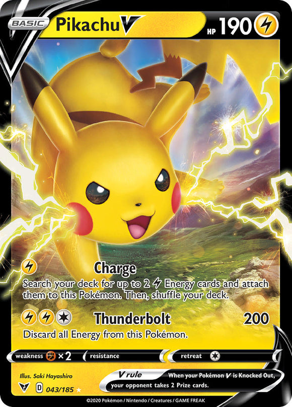 Pikachu V (043/185) [Espada y escudo: voltaje vívido] 