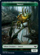 Insect // Spirit Cleric Double-Sided Token [Innistrad: Crimson Vow Tokens]-1