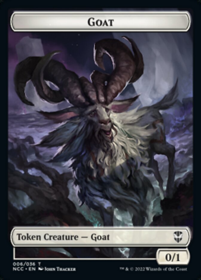 Zombie // Goat Double-Sided Token [Streets of New Capenna Commander Tokens] - 0