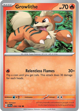 Growlithe (030/198) [Scarlet &amp; Violet: Conjunto básico] 
