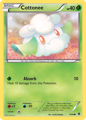 Cottonee (9/98) [Blanco y negro: Potencias emergentes] 