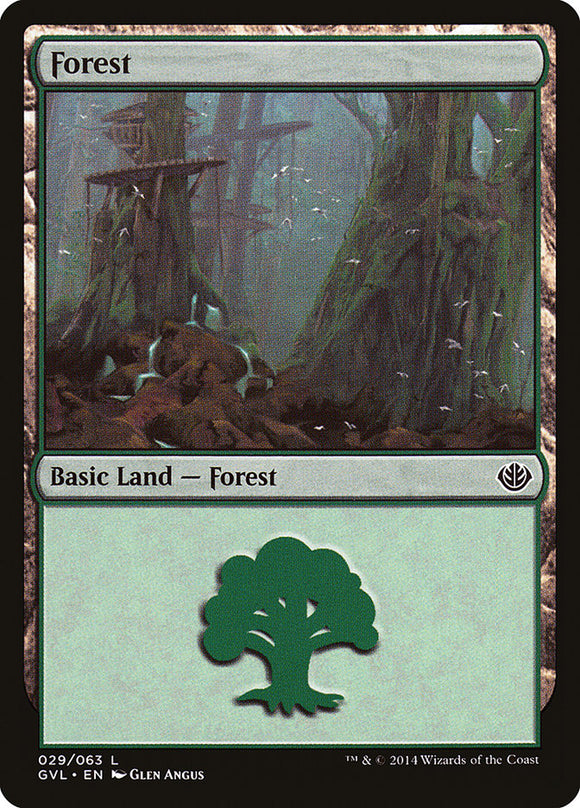 Bosque (29) (Garruk vs. Liliana) [Antología de Duel Decks] 