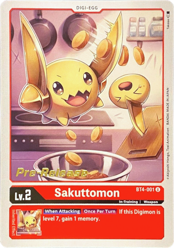 Sakuttomon [BT4-001] [Promociones previas al lanzamiento de Great Legend] 