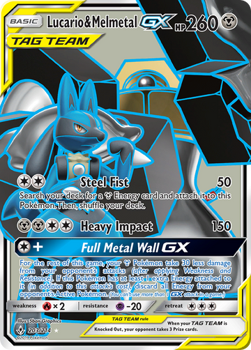 Lucario y Melmetal GX (203/214) [Sol y Luna: Lazos inquebrantables] 