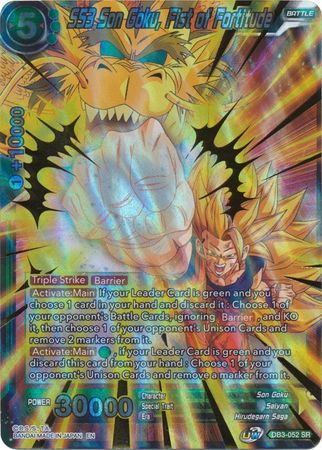 SS3 Son Goku, Puño de la Fortaleza (DB3-052) [Fuerza Gigante] 