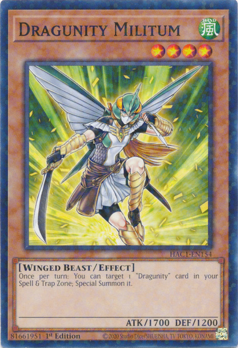 Dragunity Militum (Terminal de duelo) [HAC1-EN154] Común 