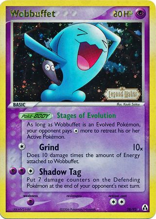 Wobbuffet (28/92) (Estampado) [EX: Creador de leyendas] 