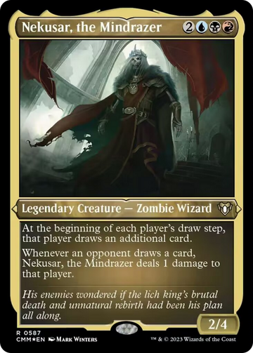 Nekusar, el Mindrazer (grabado en papel metálico) [Commander Masters] 