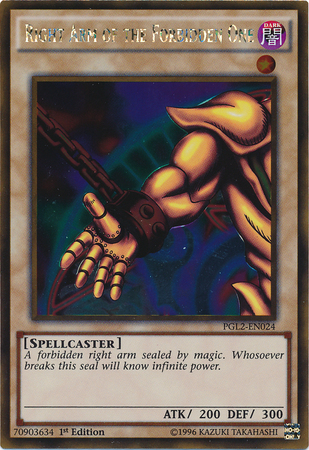 Brazo derecho del Prohibido [PGL2-EN024] Oro Raro 