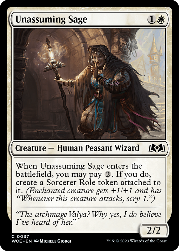 Sabio modesto [Wilds of Eldraine] 
