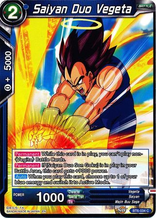 Saiyan Duo Vegeta (BT6-034) [Reyes Destructores] 