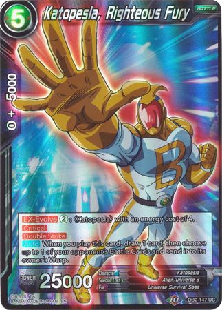 Katopesla, Furia Justiciosa (Reimpresión) (DB2-147) [Refuerzo de Battle Evolution] 