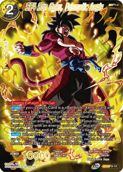 SS4 Son Goku, Prismatic Aegis (EX19-36) [Set especial de aniversario 2021] 