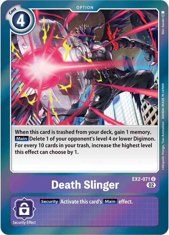 Death Slinger [EX2-071] (Arte alternativo) [Mazo de inicio: conjunto de mazos avanzados de Beelzemon] 
