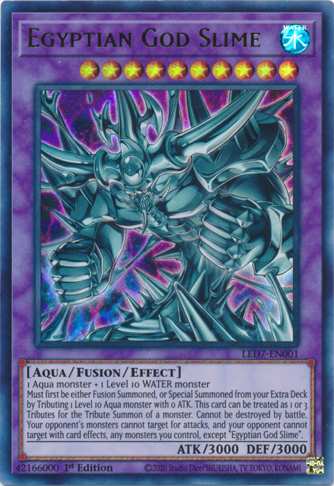 Dios egipcio Slime [LED7-EN001] Ultra raro 