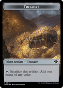 Treasure // Ogre Double-Sided Token [Commander Masters Tokens]-1
