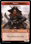 Pirate // Human Soldier Double-Sided Token [Wilds of Eldraine Commander Tokens]-1