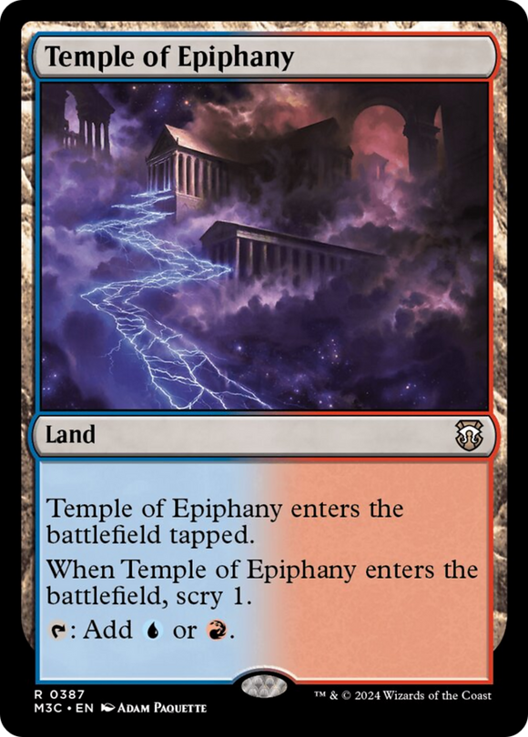 Templo de la Epifanía (lámina ondulada) [Comandante de Modern Horizons 3] 