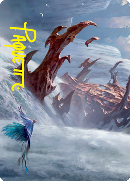 Tarjeta de arte de la isla (firma estampada en dorado) [Serie de arte de Strixhaven: Escuela de magos] 