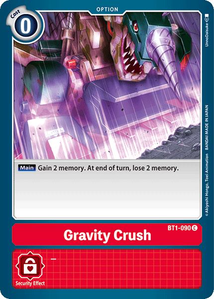 Gravity Crush [BT1-090] [Lanzamiento de la versión especial Booster 1.0] 