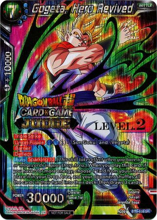 Gogeta, héroe revivido (nivel 2) (BT5-038) [Tarjetas de ascenso de juez] 