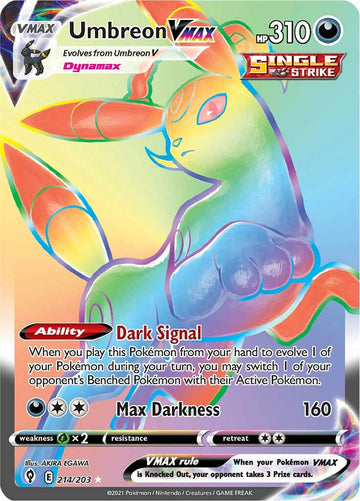 Umbreon VMAX (214/203) [Espada y escudo: Cielos evolutivos] 