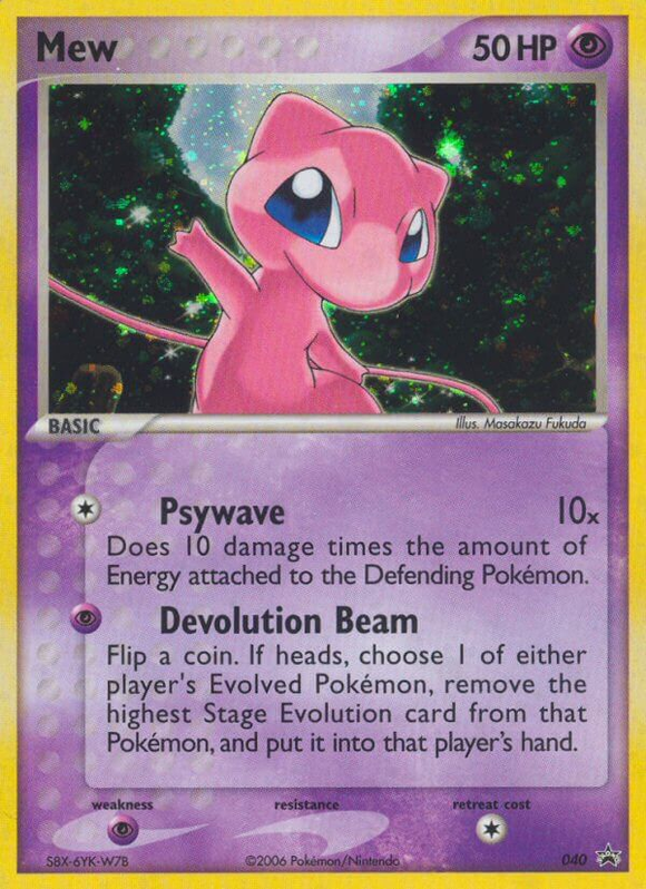 Mew (040) [Nintendo: promociones de Black Star] 