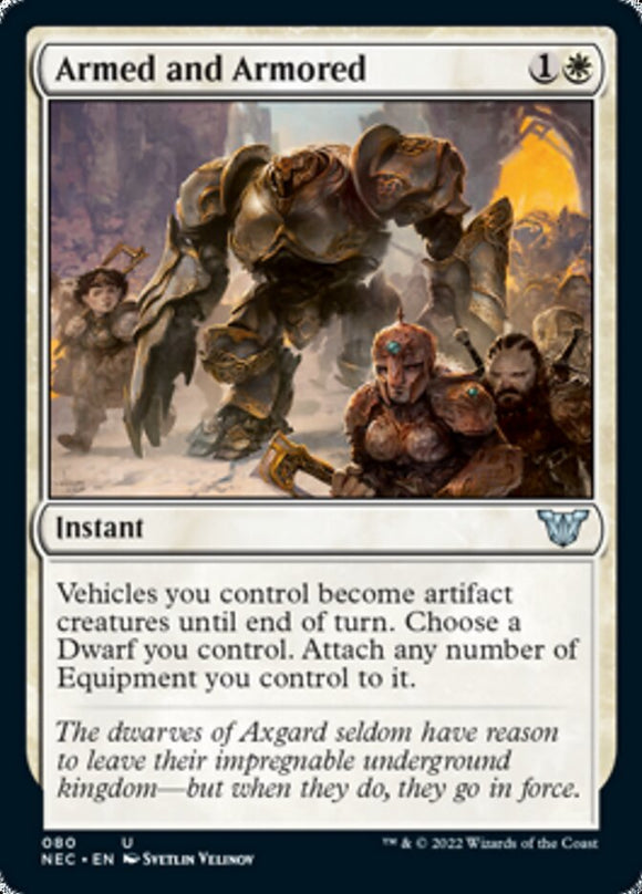 Armado y blindado [Kamigawa: Neon Dynasty Commander] 