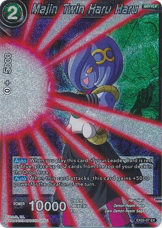 Majin Twin Haru Haru (Reflectante) (EX02-07) [Villanos del Demonio Oscuro] 