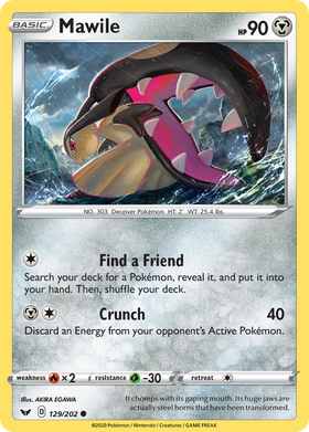 Mawile (129/202) [Espada y escudo: conjunto básico] 