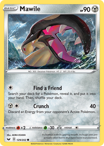 Mawile (129/202) [Espada y escudo: conjunto básico] 