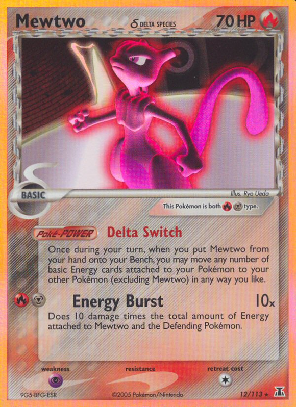 Mewtwo (12/113) (Especie Delta) [EX: Especie Delta] 