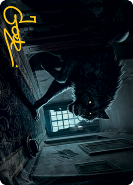Tarjeta de arte de adversario primigenio (firma estampada en dorado) [Serie de arte de Innistrad: Midnight Hunt] 