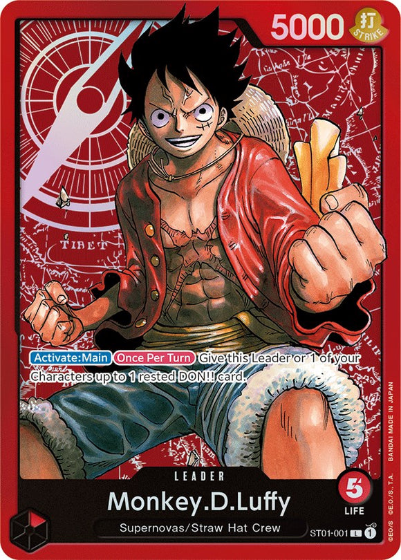 Monkey.D.Luffy (001) [Baraja de inicio: Tripulación del Sombrero de Paja] 