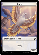 Storm Crow // Bird (003) Double-Sided Token [Bloomburrow Commander Tokens]-2