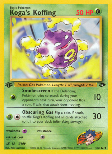 Koffing de Koga (48/132) [Gym Challenge 1.ª edición] 