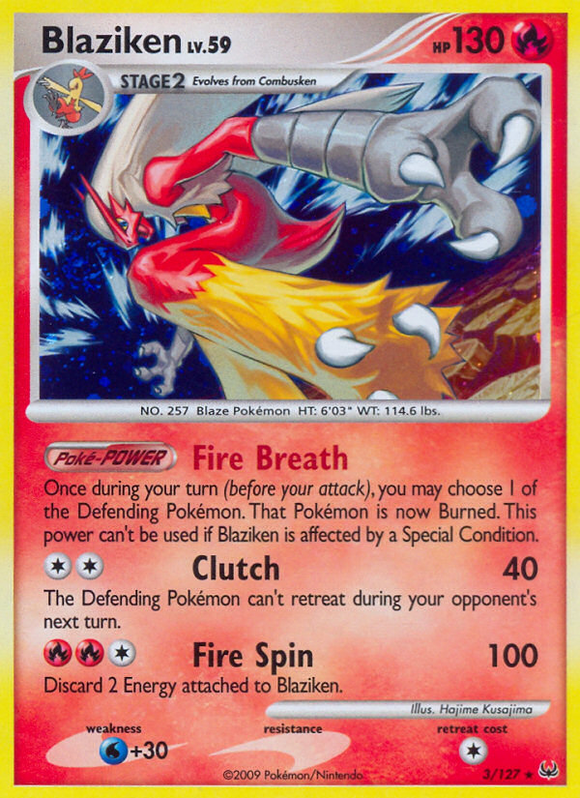 Blaziken (3/127) [Platino: conjunto básico] 