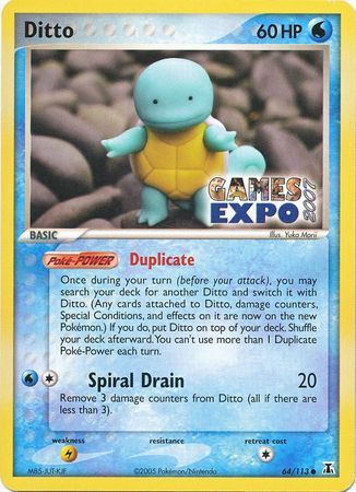 Ditto (64/113) (Exclusivo de Games Expo) [EX: Delta Species] 