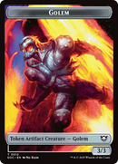 Golem (0012) // Golem (0014) Double-Sided Token [Edge of Eternities Commander Tokens]-1