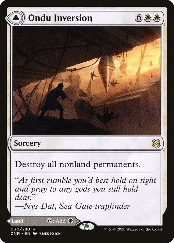 Inversión de Ondu // Ruinas del cielo de Ondu [Zendikar Rising] 