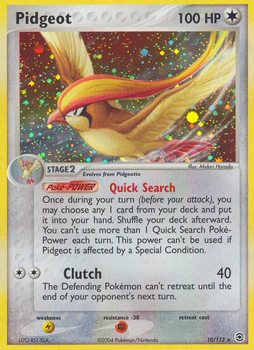 Pidgeot (10/112) [EX: Rojo Fuego y Verde Hoja] 