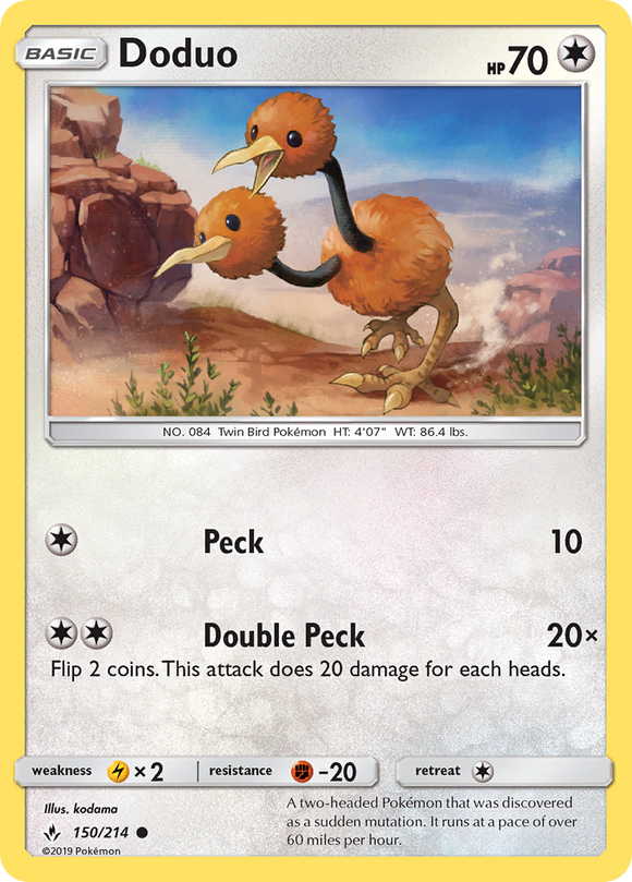 Doduo (150/214) [Sol y Luna: Lazos inquebrantables] 